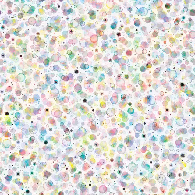 Raffrollo Cosmic Bubbles Multicolored