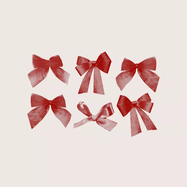 Kissen Schleifen Rot