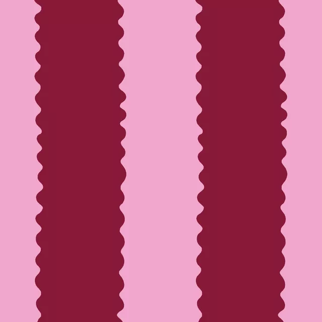 Raffrollo Wellenstreifen rot rosa