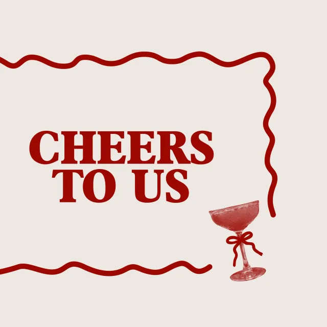 Tischset Cheers To Us