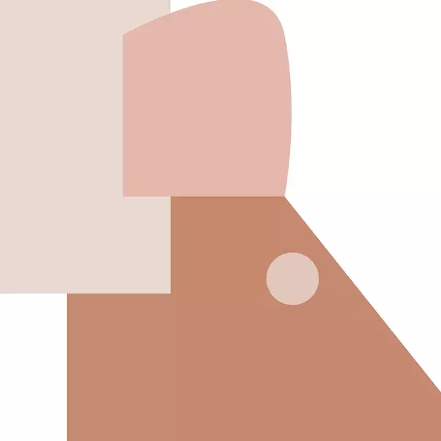 Tischläufer Formen rot