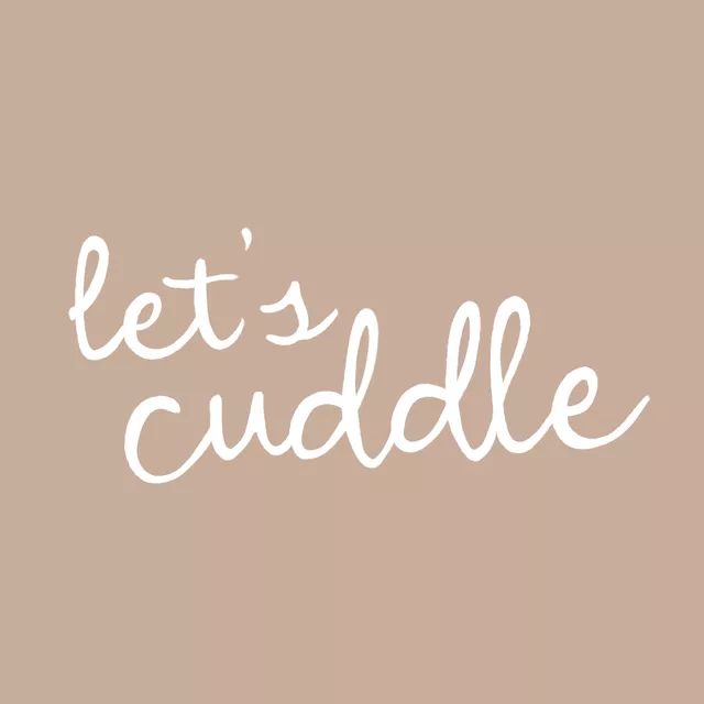 Kissen Let's Cuddle beige