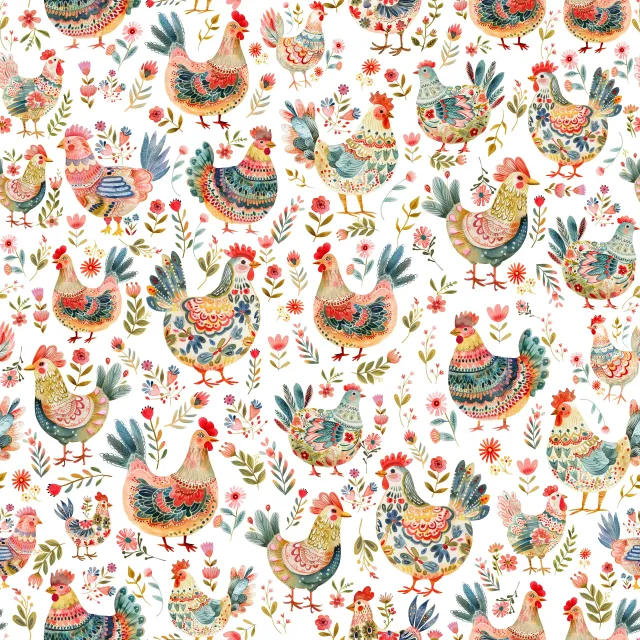 Bankauflage Glücklicher Hühnerhof