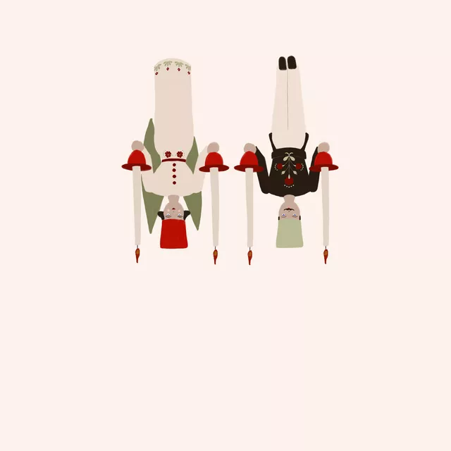 Tischläufer Engel und Bergmann Beige