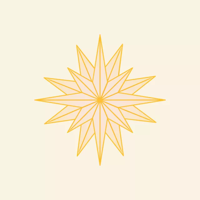 Kissen Sparkling Star beige