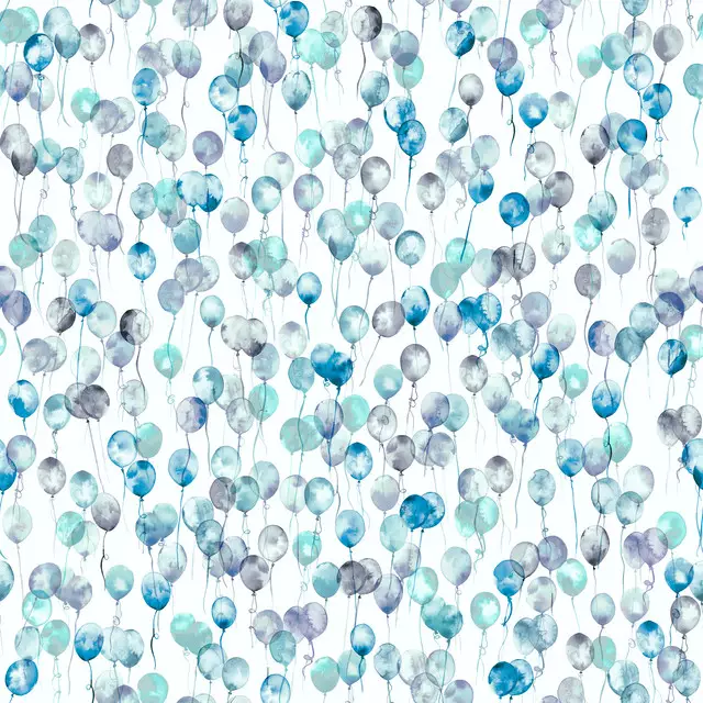 Tischdecke Balloons Blue Gray