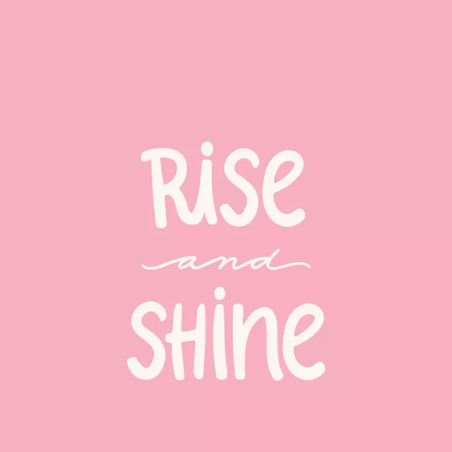 Kissen Rise And Shine rosa