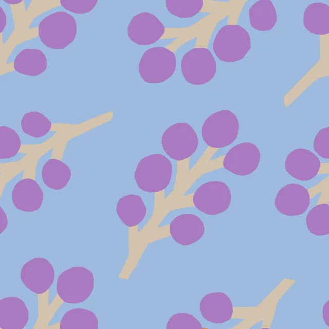 Servietten Frühling Zweige Muster blau