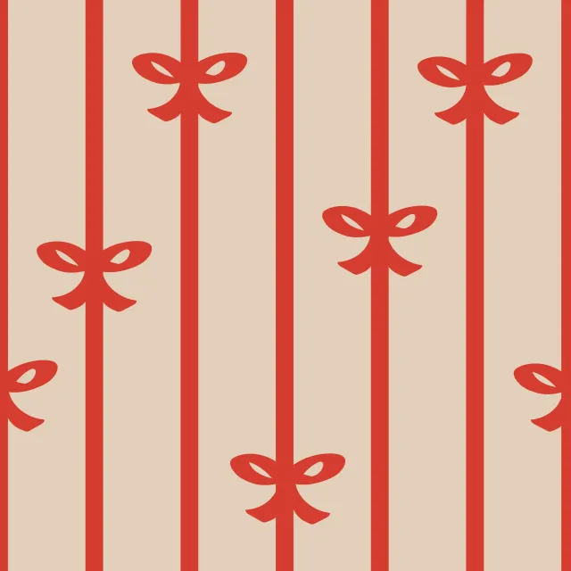 Raffrollo MerryBow Noel Red