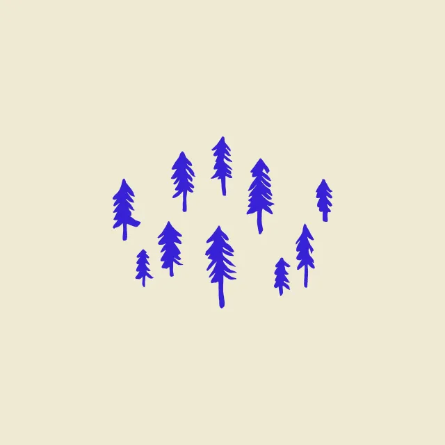 Sitzkissen Mountain Trees