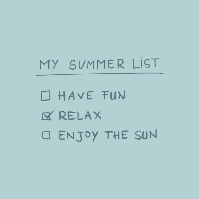 Kissen Sommer Bucket List icy blau