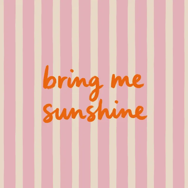 Kissen Bring me sunshine rosa rot