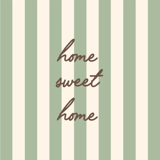 Kissen home sweet home Schilfgrün