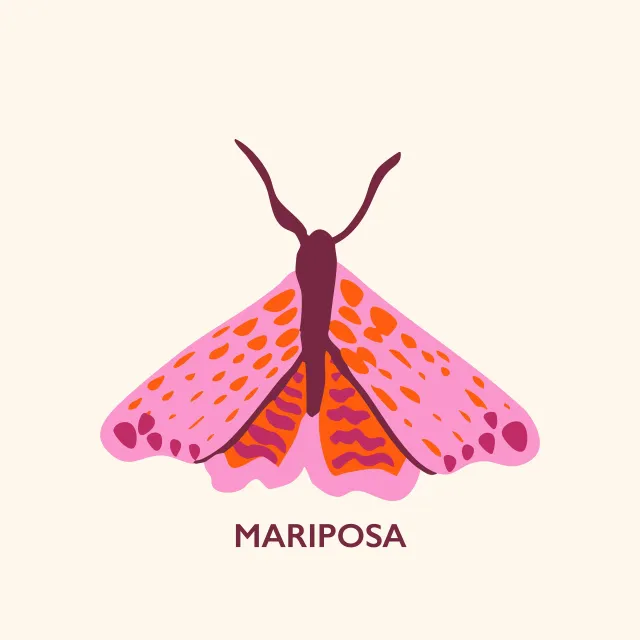 Tischset Mariposa pink