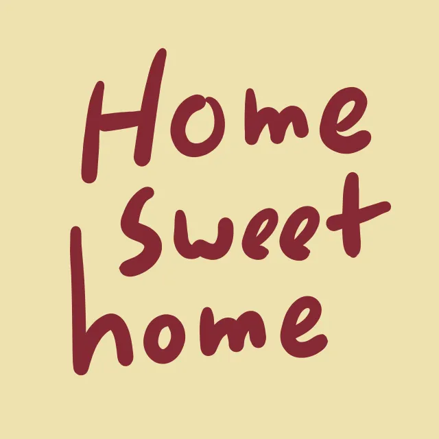 Tischset Home Sweet Home