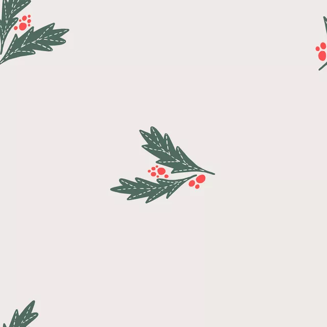 Tischläufer Mistelzweig weiss