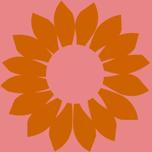 Tischläufer Sonnenblumen Orange Pink