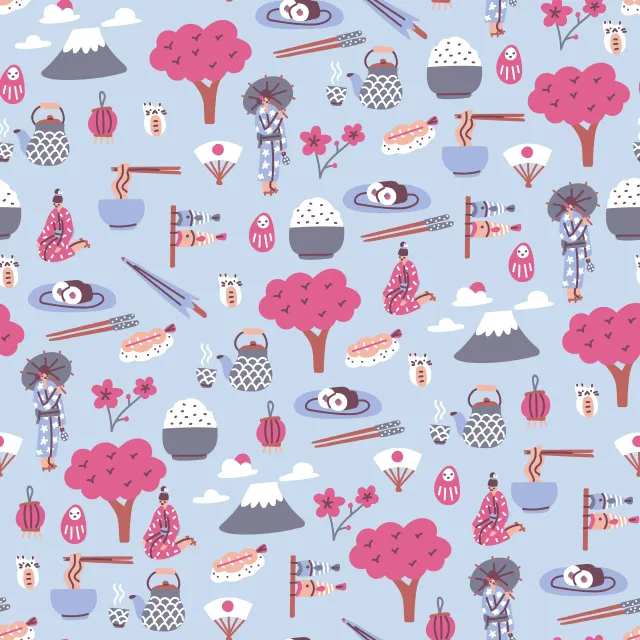 Tischläufer Japanese Culture