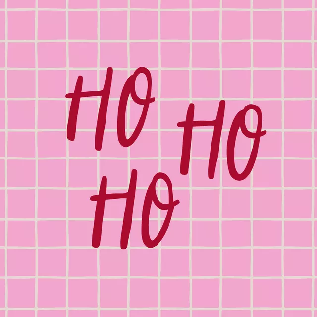 Kissen Ho Ho Ho pink