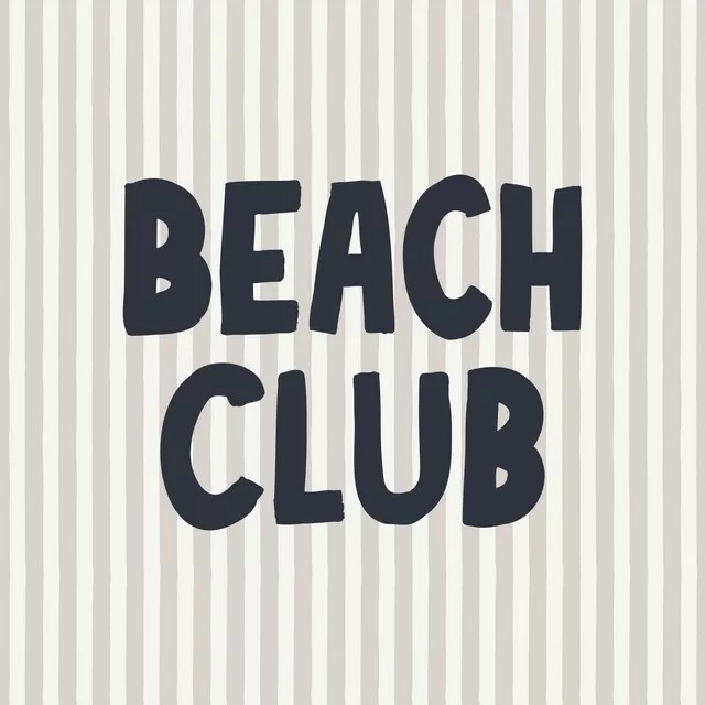 Kissen Beach Club gestreift beige