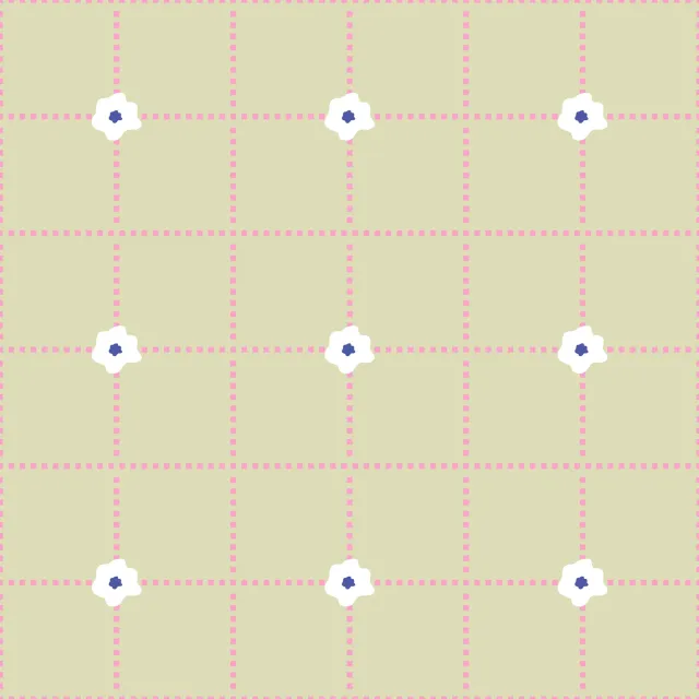 Bettwäsche Kariert mit Blumen