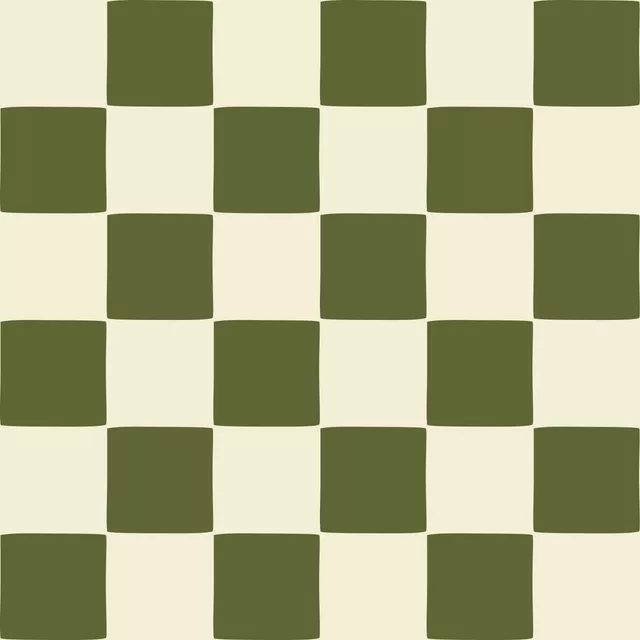 Kissen Kariert Green Beige