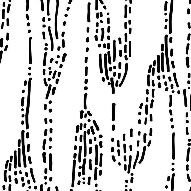 Bettwäsche Punkte und Linien