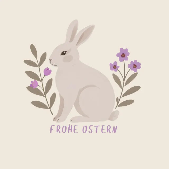 Kissen Osterhase off-white