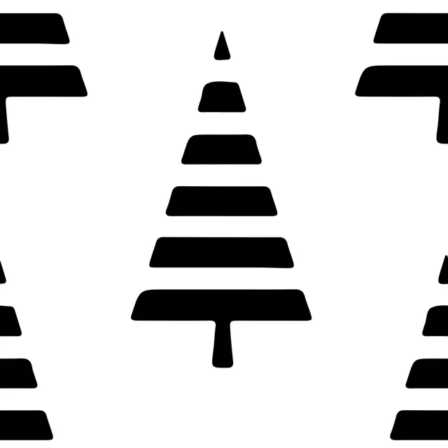 Tischläufer Nordic Noel Schwarz Weiß