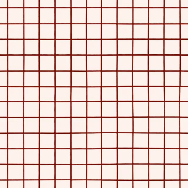 Kissen Karo Rot Beige