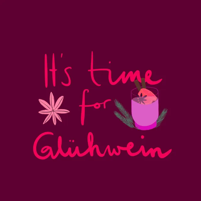 Kissen Time for Glühwein Berry