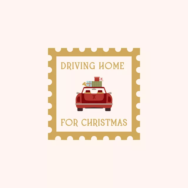 Kissen Driving home for Christmas