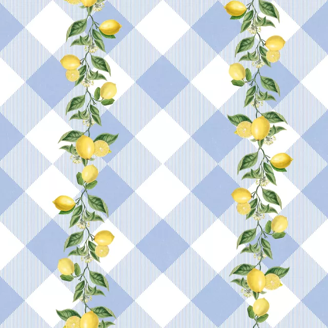 Tischläufer Preppy Lemon Gingham I