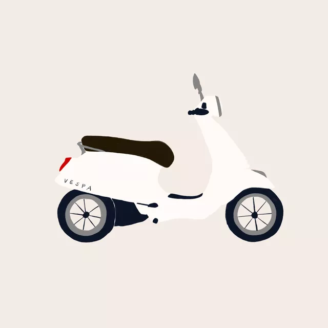 Kissen Vespa Beige