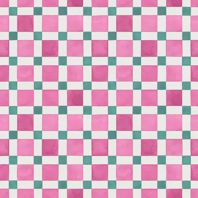 Tischset Checkerboard Mosaik Tile Pink