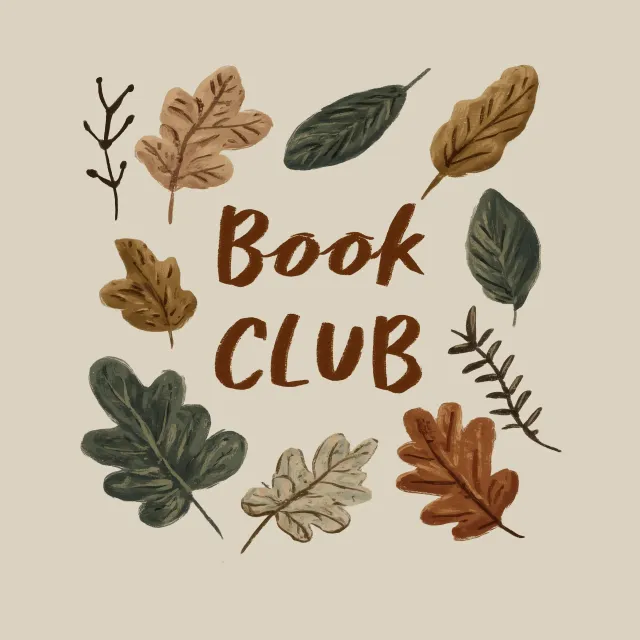 Kissen Book Club Blätter