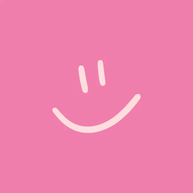 Kissen Happy Smiling Face pink