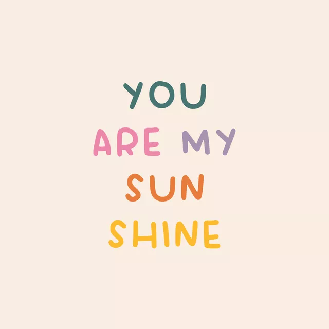 Kissen YOU ARE MY SUNSHINE - beige