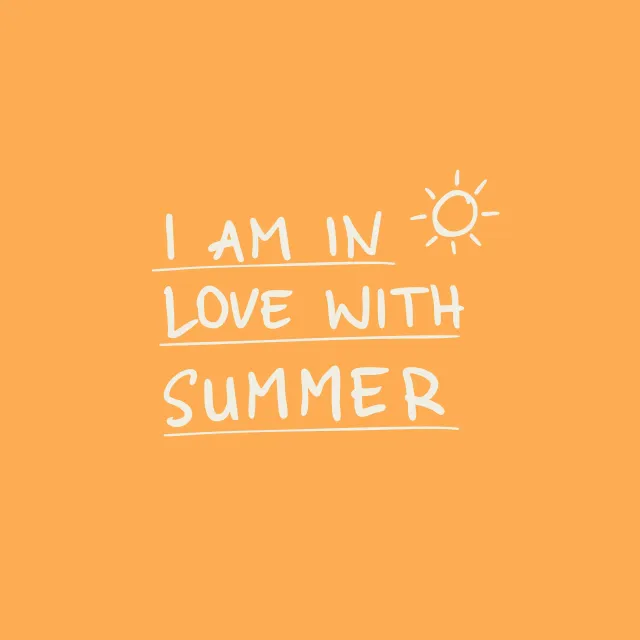 Kissen I am in love with summer