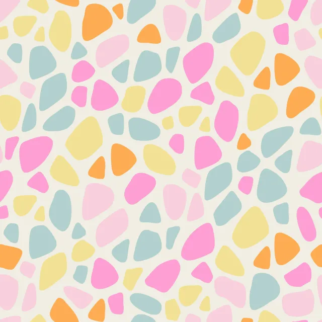 Kissen Terrazzo tropical pink orange