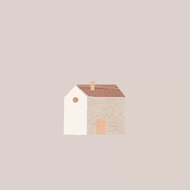 Kissen Papercut House