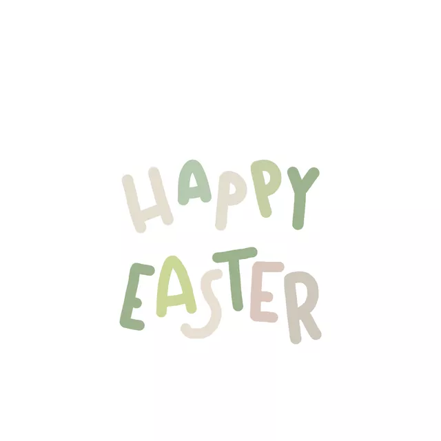 Kissen Happy Easter Typo