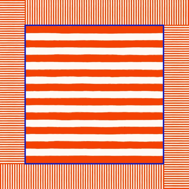 Servietten Streifenrahmen Rot