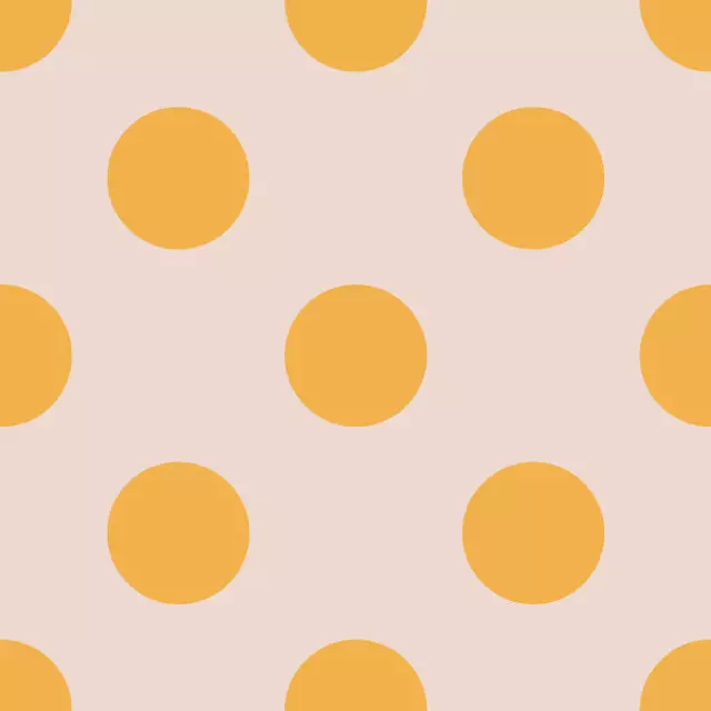 Kissen Orange Punkte