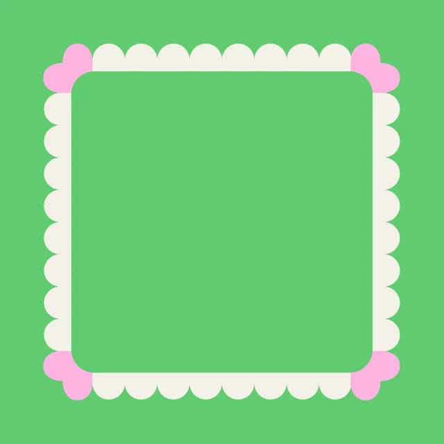 Kissen Heart Corners