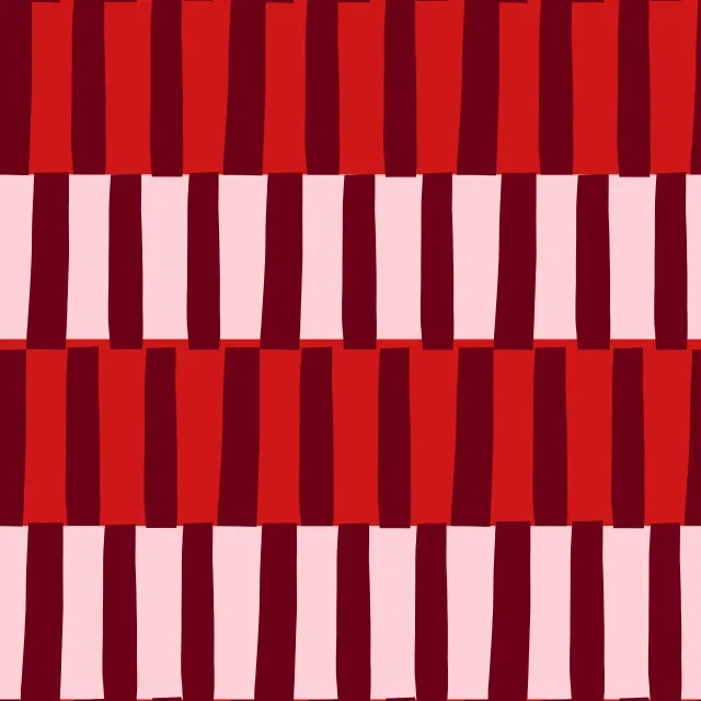 Bettwäsche Blockstreifen Beerenrot