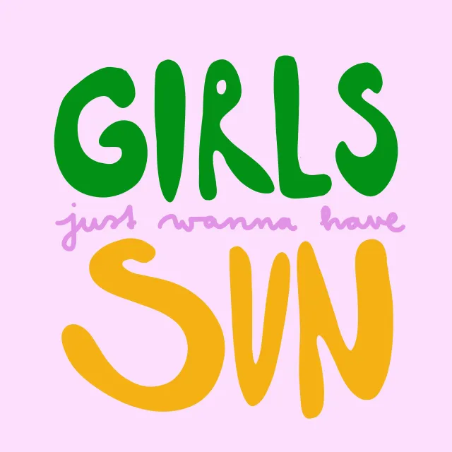 Kissen Girls just wanna have sun