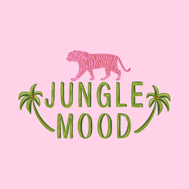 Kissen jungle mood typography