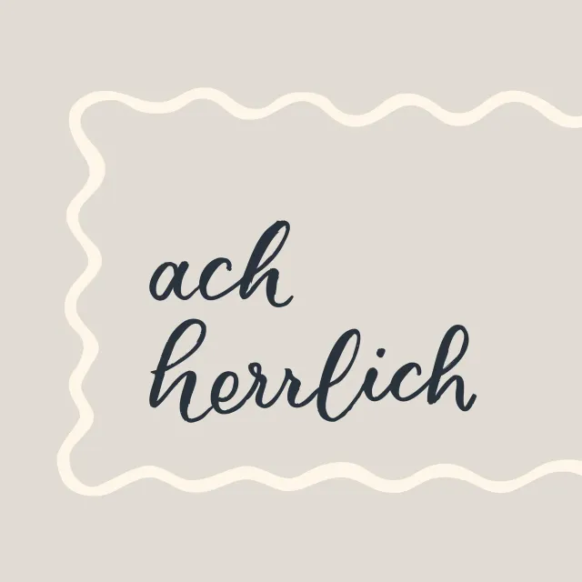 Tischset ach herrlich grau beige