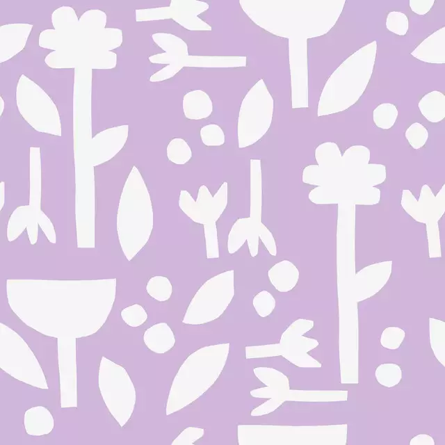 Kissen Lilac Garden of Shapes